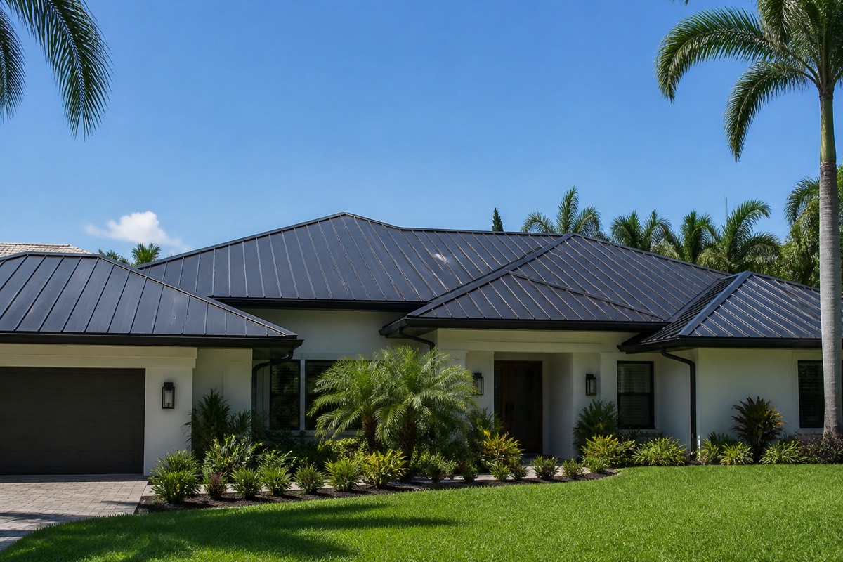 Metal roof in the heat in Riverview